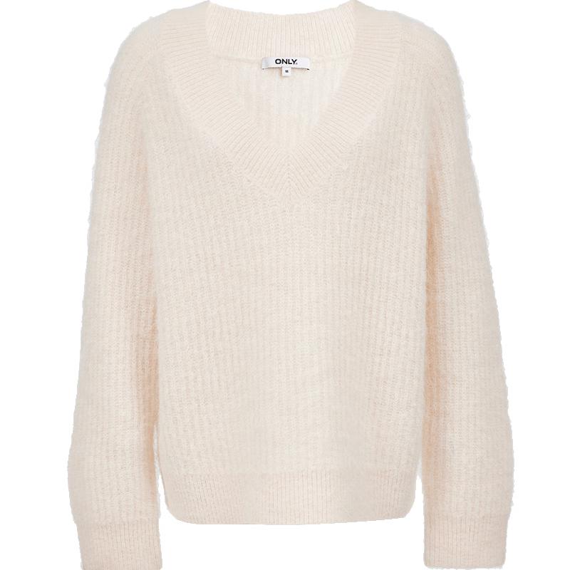 

ONLY Women s V-Neck Loose Knit Sweater M