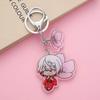 17Pcs Anime Figures Bungo Stray Dogs Acrylic Car Keychain Cute Backpack Pendant Bag Charms Accessories Decoration Holiday Gifts