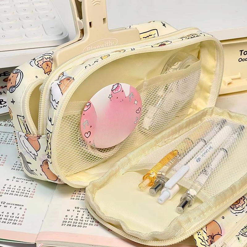 

Милый мультяшный пенал для студента Мультяшный аниме креативный пенал Большая вместимость Сумка для хранения канцелярских товаров Косметичка