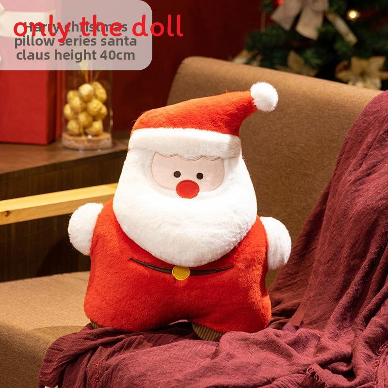 Christmas Plush Santa Snowman Reindeer Tree Decor For Kids Holiday Gift