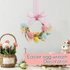 Miniature Easter Wreath, Suitable For Kitchen Cabinets, Miniature Spring Artificial Easter Egg Wreath.