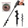 Electric Hand Drill Auger for Soil Loosening & Planting - Ideal for Greenhouse, Flowers, Seedlings, and Pipe Insertion.