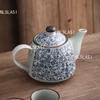 800ml Chinese Ceramic Teapot Blue and White Porcelain Teapot Office and Household Large Capacity Teapot Kungfu Tea Set Teaware