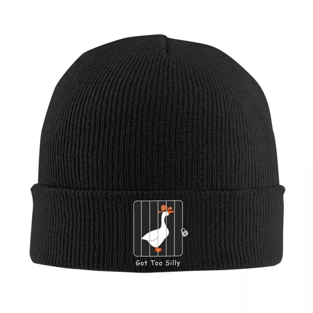 Got Too Silly Goose Funny Warm Knitted Cap Hip Hop Bonnet Hat Autumn Winter Outdoor Beanies Hats for Unisex Adult