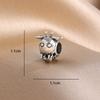 New 925 Silver Puppy Panda Bee Hedgehog Pendant, Suitable for European Bracelet DIY Exquisite Jewelry