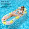 Aufblasbares Sommer-PVC-Schwimmbett mit Sonnenschutz und Rückenlehne