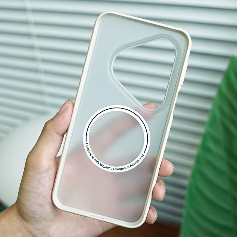 Case For Huawei Pura 90 Pro Max New Matte Clear PC+TPU For Magsafe Magnetic Protective Cover For Huawei Pura 90 Pro Shell Bumper