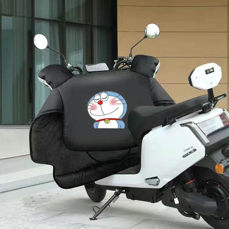 Pink Kitty Universal Electric Car and Motorcycle Windshield Cover with Fleece Lining - Waterproof and Windproof for All Seasons