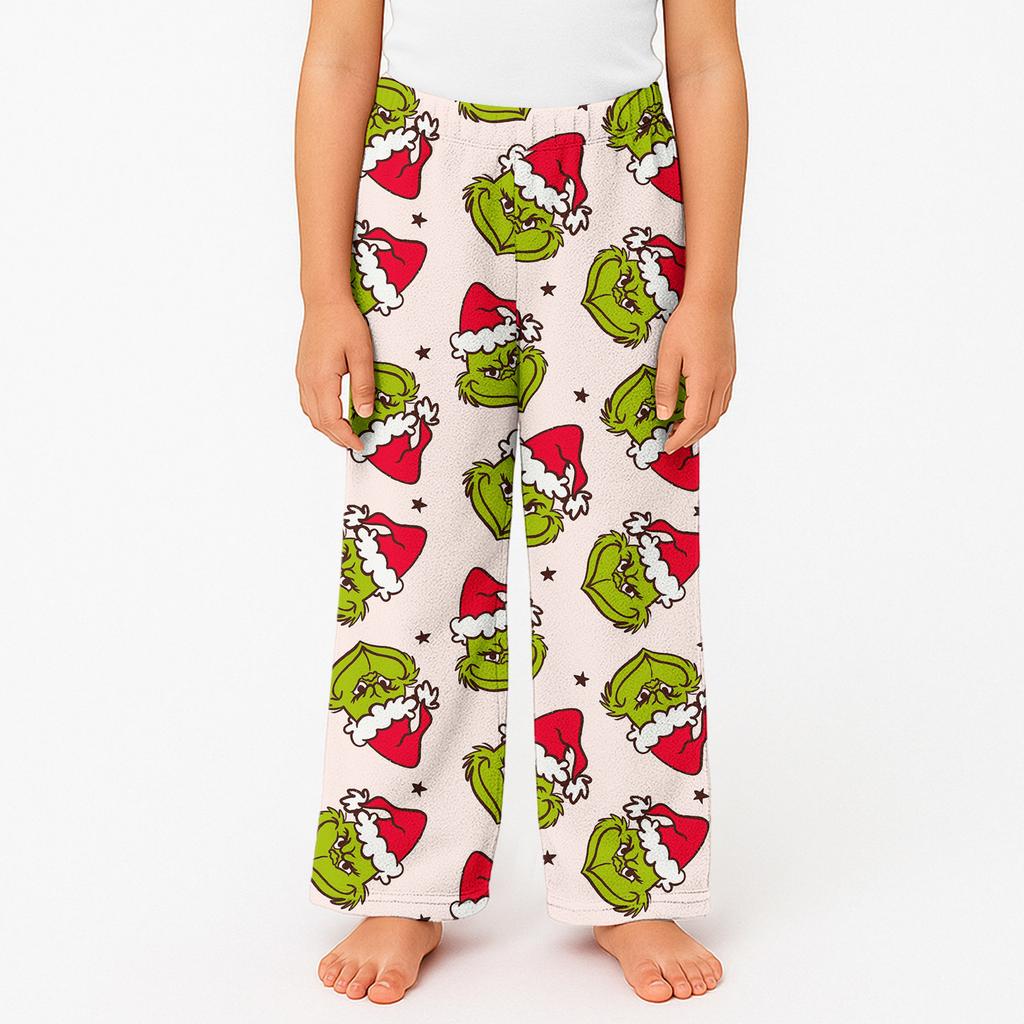 Children's Winter Pants Full Length Long Trousers Printed Pants