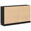 Sideboard 2 pcs Black Oak Effect 60 x 30 x 70 cm
