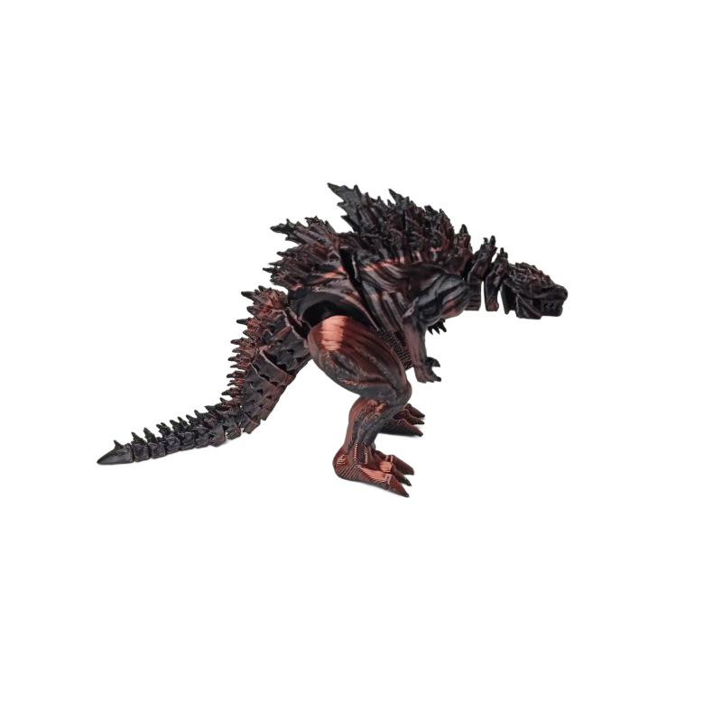 3D Printed Movable Godzilla Dinosaur Model - Creative Toy Gift for Boys