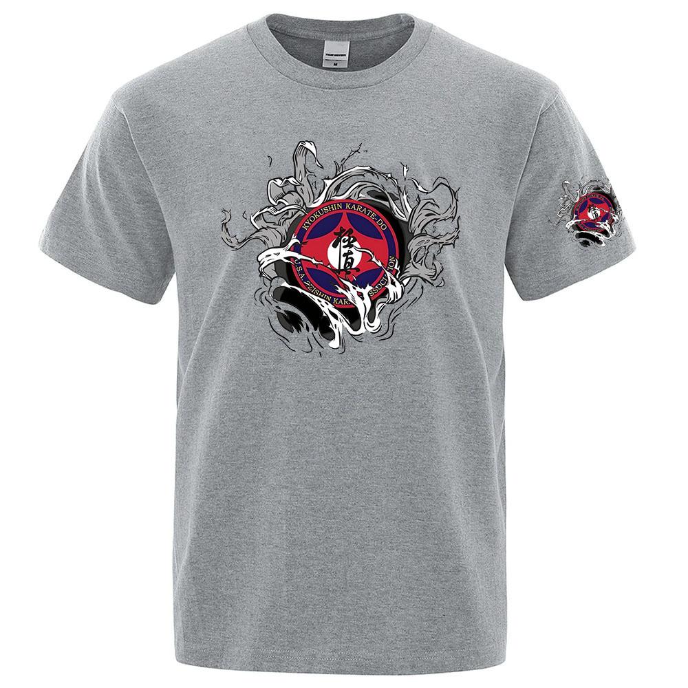 2026 Kyokushin Karate Print Summer Unisexs New Regular Short Sleeved Tshirt Casual Sports Breathable Designer Tops