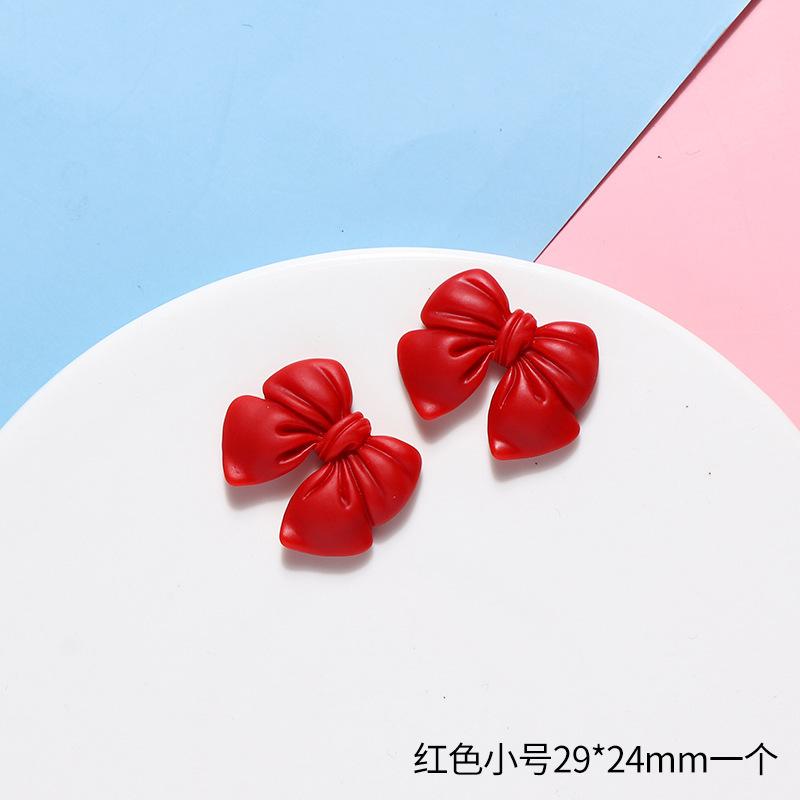 Simulation Bow Resin Accessories,10pcs Frosted Bow Tie DIY Handmade Mobile Phone Case Accessories,Material Package Accessories.