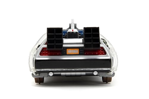 1:24 Scale BACK TO THE FUTURE PART III - TIME MACHINE (RAIL) W/LIGHT Back to the Future Diecast Car [Parallel Import]