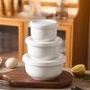 Microwave Safe Ceramic Steamed Egg Bowl Heat-resistant Soup Bowl Practical Pudding Bowl  Porridge