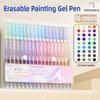 SHANDS 36/12 Colors Clickable Erasable Gel Pens 0.7mm for Kids Drawing Sketching Quick Dry School Office Supplies Stationery