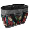 Bolsa de Ferramentas de Jardim Portátil com Combinação de Cores em Poliéster de Mão para Armazenamento ao Ar Livre Cor Cinza Flor