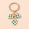 Pretty Enamel Love Heart Keychain Cherry Keyring for Women Men Car Key Holder Handbag Pendants Accessories DIY Jewelry Gift