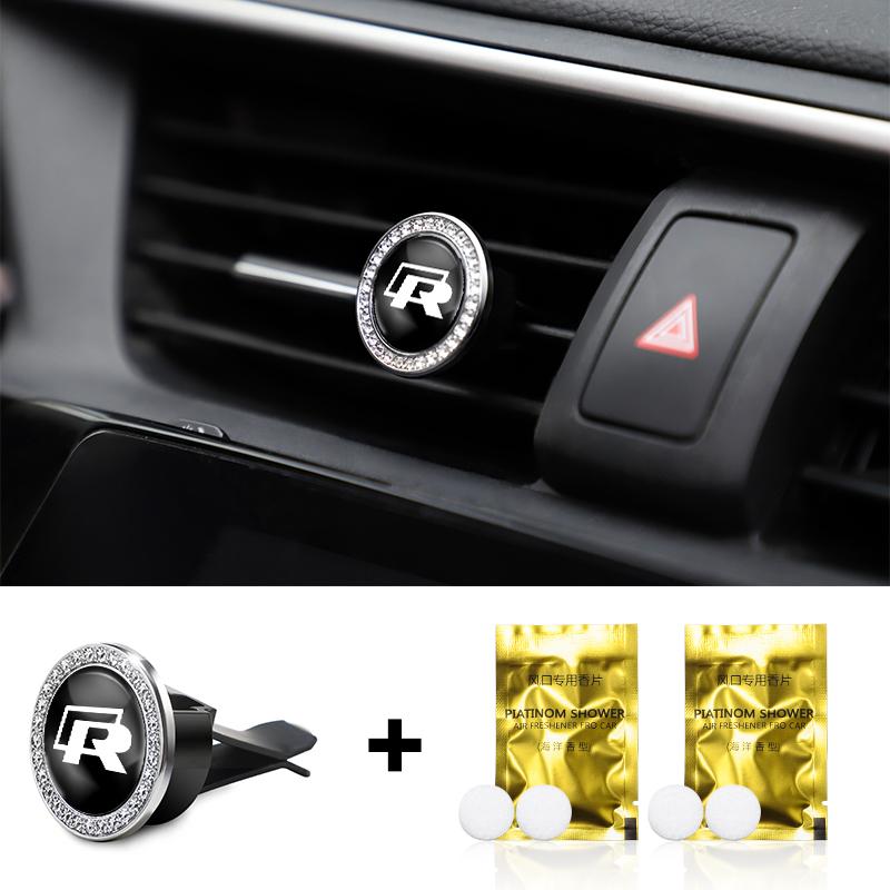 F1Car Air Outlet Aromatherapy Clip Perfume Diffuser Auto Interiors For Volkswagen VW RLine R GTI Golf Amarok T5 ID3 Tiguan Caddy