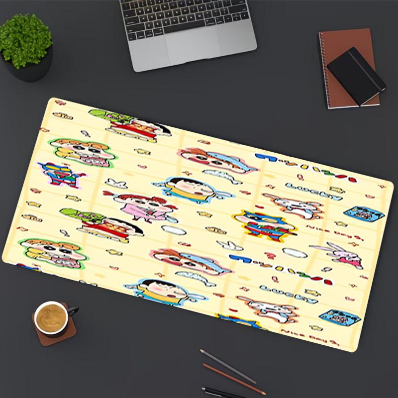 Crayon Shin Print Mouse Pad, for Keyboard Pad Laptop PC Mat for Office Home Use, Desk Decor, Perfect Birthday Gift for Gamers