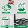 102Pcs Self-adhesive Blackout Window Film Sticker Flat Round with Tree Green 38.5x0.2mm