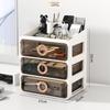 Elegant Vanity Table & Makeup Storage Box with Transparent Drawers