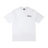 25S Cross-border European and American Tide Brand Alcatraz Back Letter Slogan Printed Short-sleeved T-shirt Men's and Women's American High Street