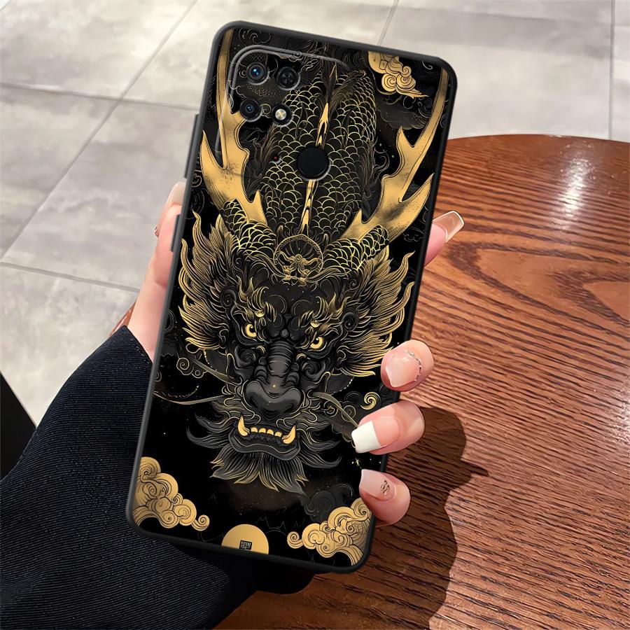 Case for Xiaomi Redmi A4 K40 K80 Pro 12C 13C A3 A5 10 9 A1 A2 Plus 14C Funda Phone Cover Dragon Totem