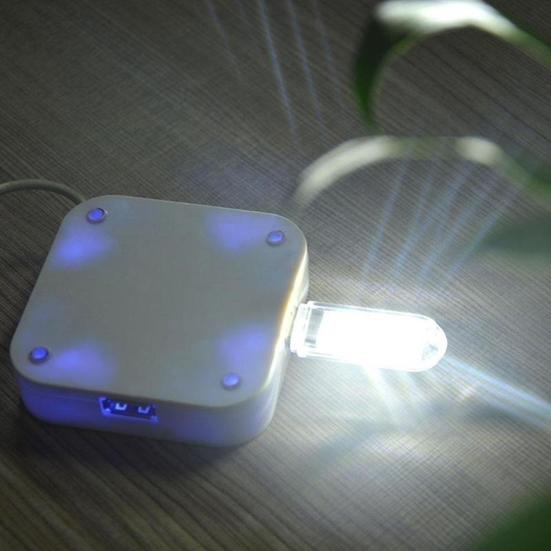 2/PCS Mini Portable Bright 3 LED Night Light USB Lamp for PC Laptop Reading 5730 SMD