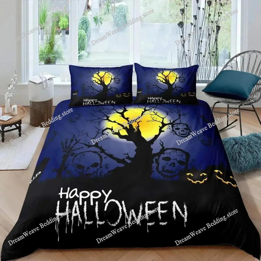 Copripiumino Stampato 3D Motivo Vampiro Volante di Halloween Copripiumini Per Bambini Set Biancheria da Letto Singolo Twin Queen King Tessile per la Casa