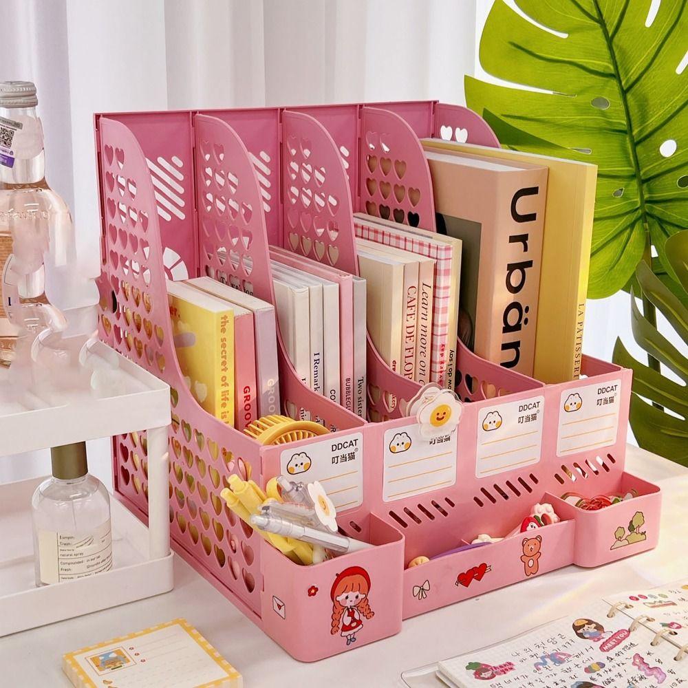 

Съемная коробка для файлов, 4 слота, стойка для хранения файлов, удобный книжный конец для студентов