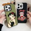 B-Bettys B-Boops Girl Soft Phone Case for iPhone 15 16 17 Pro Max 17Air 16E 14 Plus 13 12 Mini Shockproof Cover Back Shell