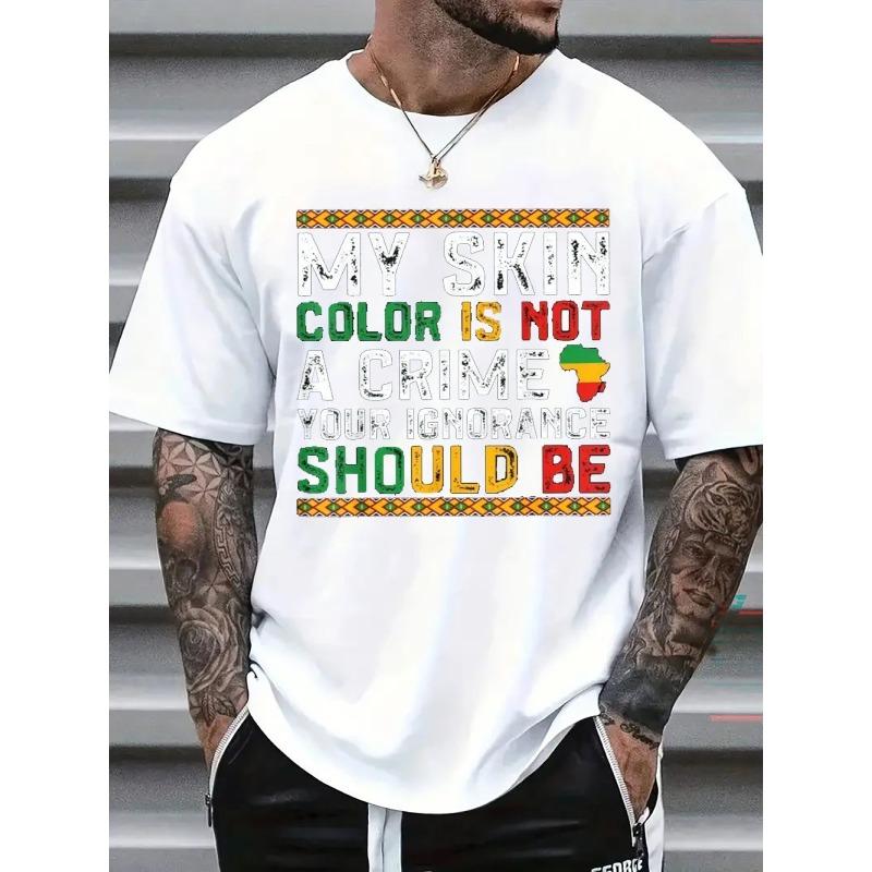 

European sizes Mens TShirt Comfortable Crew Neck Casual ShortSleeves Soft Breathable Top Menswear Tshirt Summer 4XL білий