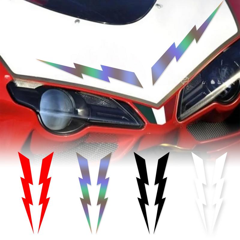 Motorcycle Stickers Decorative Auto Decals Set of 2 Adhesive Graphics for Laptops Vehicles Decorative Auto Window Decals