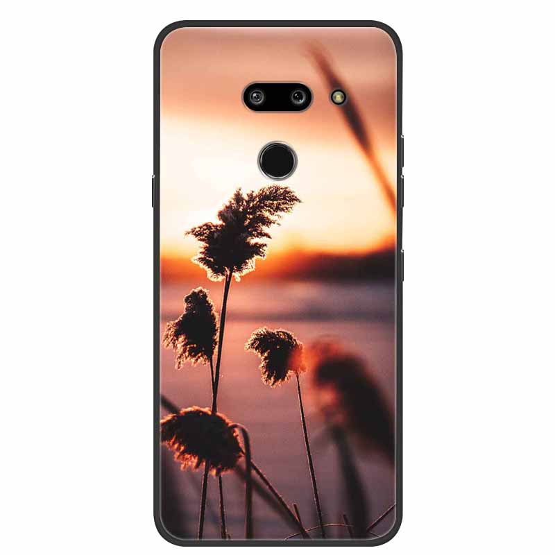 Für LG G8 G8S ThinQ Schwarze Hüllen Weiche Silikon TPU Handyhüllen Für G 8 S 8S ThinQ Luxus Rückabdeckung Funda Cartoon Schale Para Capa