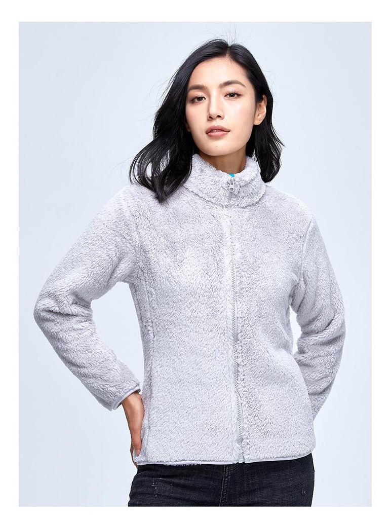 7-Color Double-Sided Coral Fleece High-Collar Hoodie for Women – Thickened for Autumn/Winter 2025