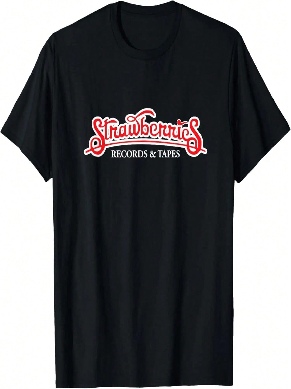 Strawberries Records & Tapes Vintage Retro Music T-Shirt S разноцветный
