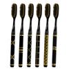Single Pack Independent Boxed Black Gold Long Head Toothbrush,for Both Male and Female Adults, New Soft Bristled Toothbrush