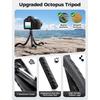 Camera Tripod, Gliship Portable Flexible Tripod for iPhone Double 360°Rotation Adjustable Mini Tripod with Hidden Phone Holder Cold Shoe Mount 1/4''