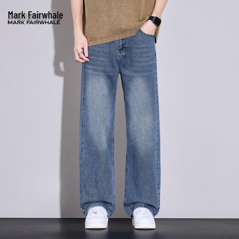 MARK FAIRWHALE Men's Loose Fit Casual Jeans