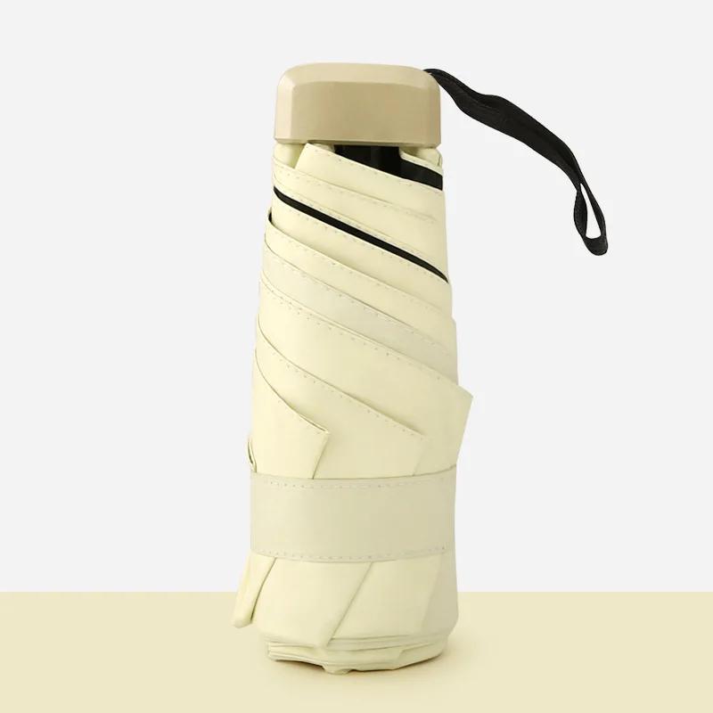 Mini Pocket Women's Umbrella Male Man Ultralight Rain Sun Girls Anti Portable Folding Parasol Beach