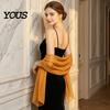 Comoda Coperta per Eventi Speciali Sciarpe e Coprispalle da Donna Abiti da Sera, Foulard da Matrimonio Trasparente Sposa, Sciarpa in Chiffon Morbida Abito Formale Donna, Elegante