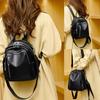 HUAZHIMAO Women's Small Backpack, Mini Backpack, Stylish Leather Waterproof Shoulder Bag, Popular Backpack for Commuting, School, Travel, Casual,