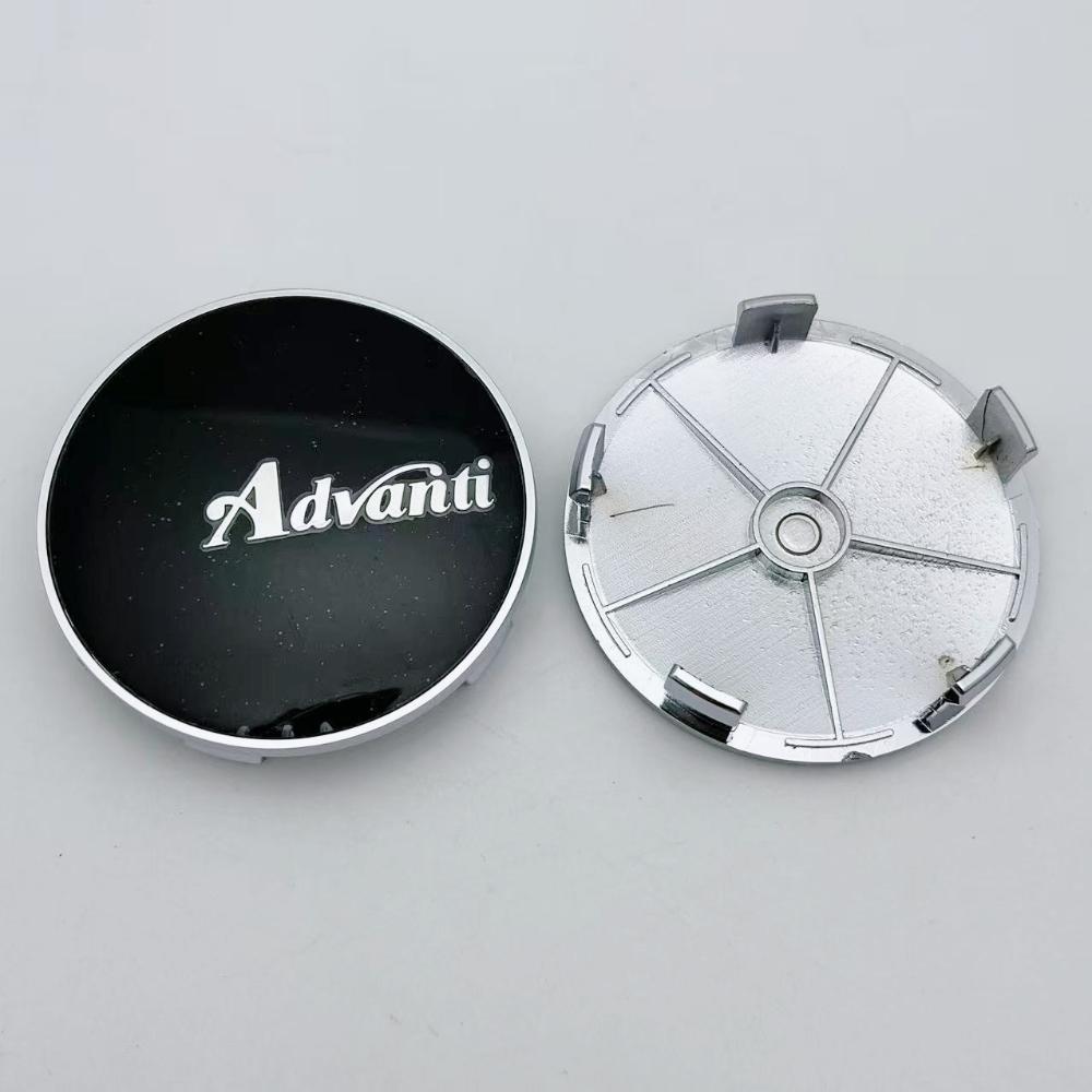 4 pezzi 68MM ( Diametro Interno 63MM ) Emblema Logo Advanti Tappi Centrali Ruote Auto Coprimozzi Cerchioni Auto Copertura Mozzo Ruote Accessori Auto