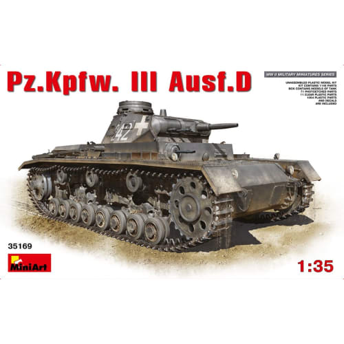 Miniart 1/35 Panzer III Ausf.D Plastic Model