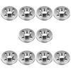 10Pieces Heavy Duty Universal Angled Grinder Backing Plates for 100mm Models Four Hole Hex Design Alloy Material Secure