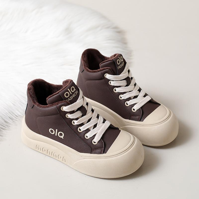 

Xiaobai shoes women s shoes thick baseplate shoes 2025 new autumn and winter velvet casual shoes casual sports shoes women s 40 верблюд