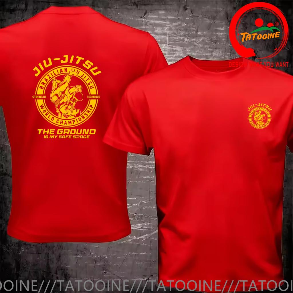 Funny Design Brazilian Jiujitsu Bjj Karate Back Shirt Unisex Fashion Trendy Casual Clothing Stylish Tops Tee Shirt Leisure Tshirt