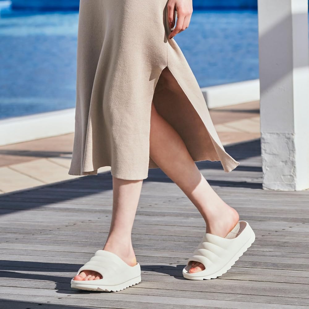 TELIC W-CLOUD Relax Sandals, Comfortable Sandals, Slide Sandals, Recommended by Shimokitazawa