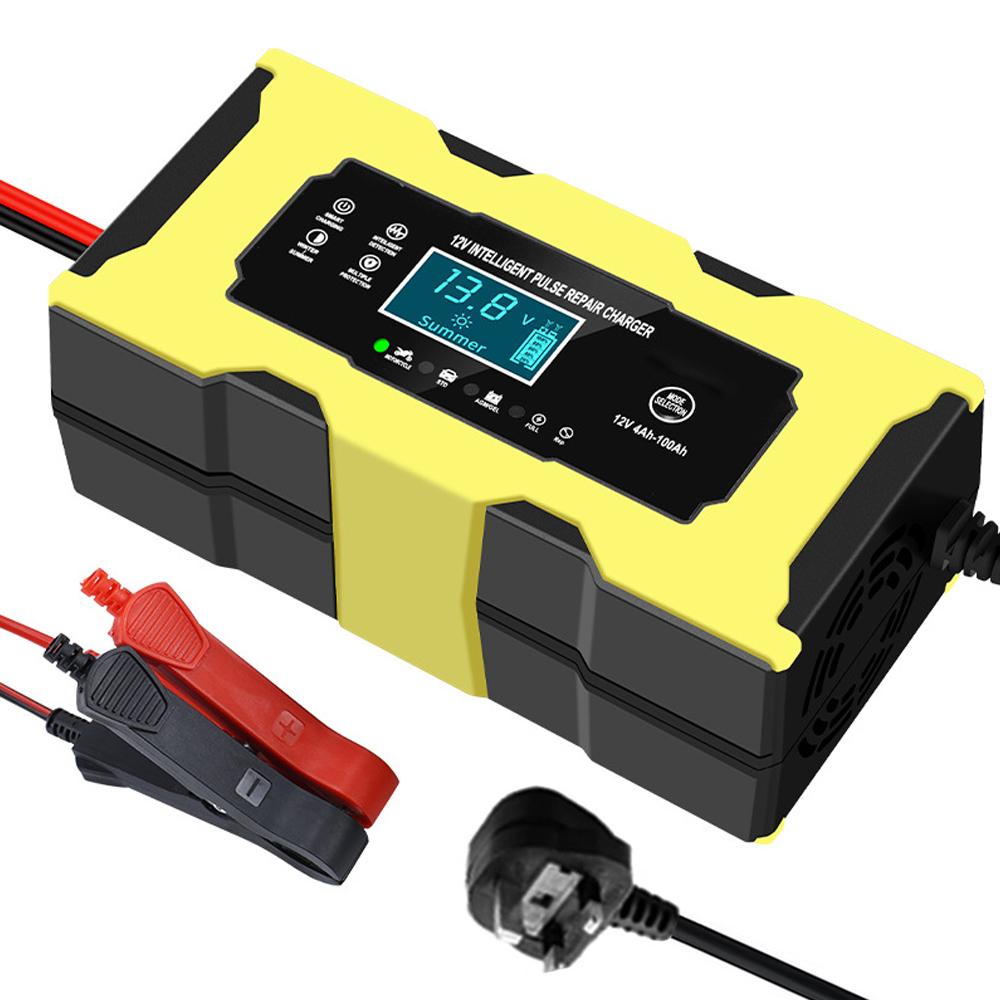 Autobatterieladegerät 12V 6A Automatisches Intelligentes Batterieladegerät Erhaltungsladegerät mit LCD-Anzeige
